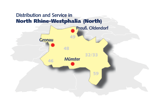 Vertriebsgebiet NRW(Nord)