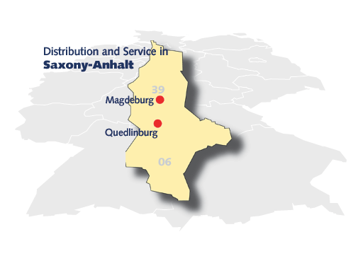 Vertriebsgebiet Sachsen-Anhalt